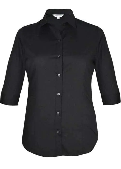 Aussie Pacific Ladies Kingswood 3/4 Sleeve Shirt 2910t Metro Workwear.